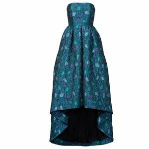 Cynthia Rowley High Low Jacquard Formal Ball Gown